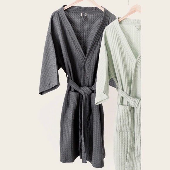 Bathen Other - Bathen for Causebox | Waffle Bathrobe in Charcoal